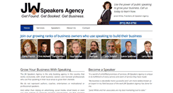 Desktop Screenshot of jwspeakersagency.com